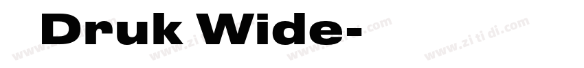 称 Druk Wide字体转换